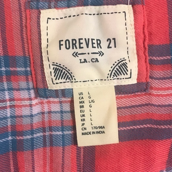 {Forever 21} stripped flannel - Picture 3 of 3